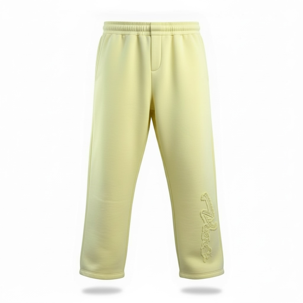 OPEN LEG JOGGER RIPPED - SOFT IVORY