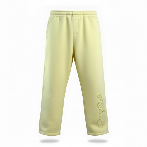 OPEN LEG JOGGER RIPPED - SOFT IVORY